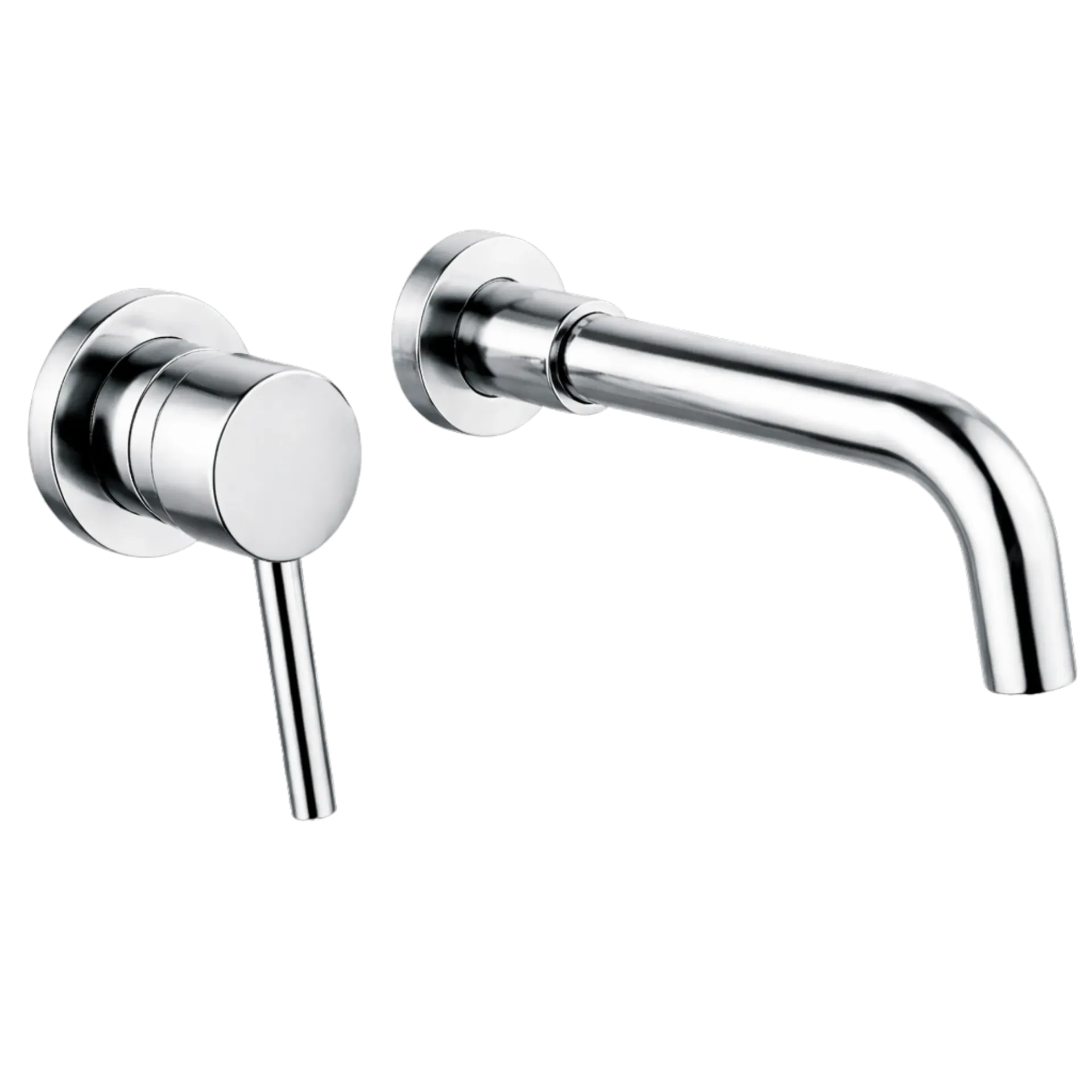 GRIFERIA DE LAVAMANOS DE PARED GOLA CROMADO RIVER