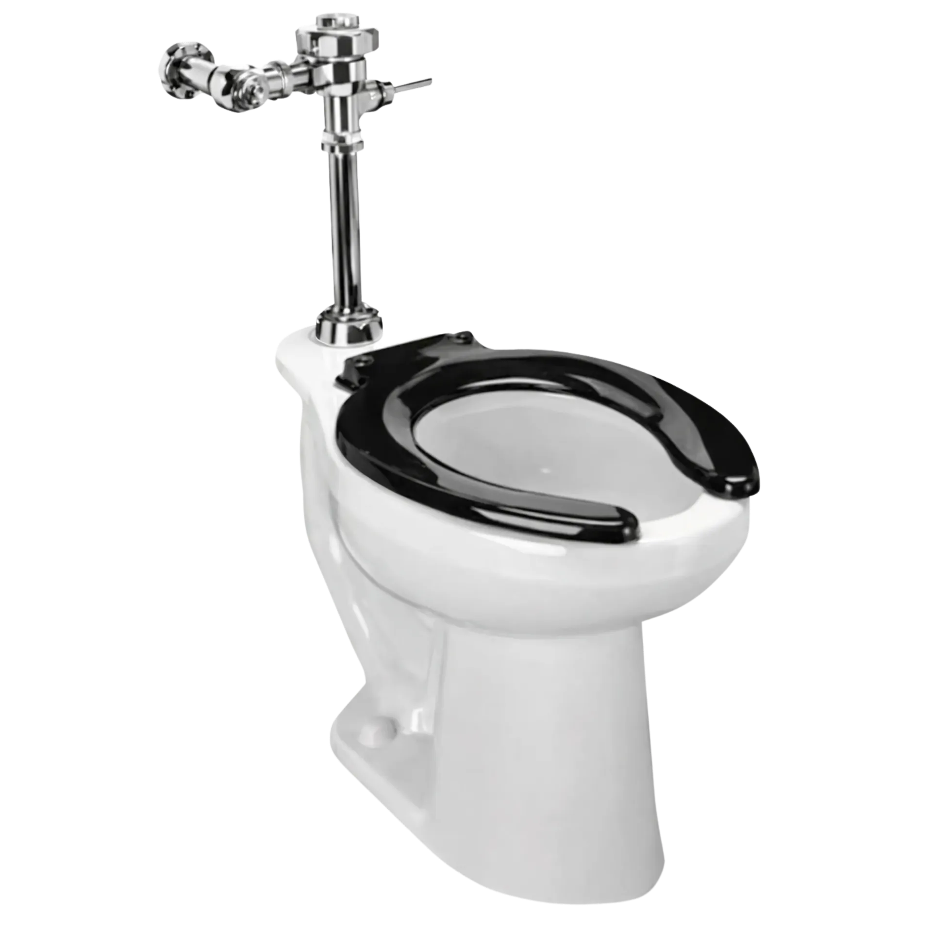 [CSA2771141CV] WC CARLTON ELONGADO PARA FLUXOMETRO CON ASIENTO NEGRO VC