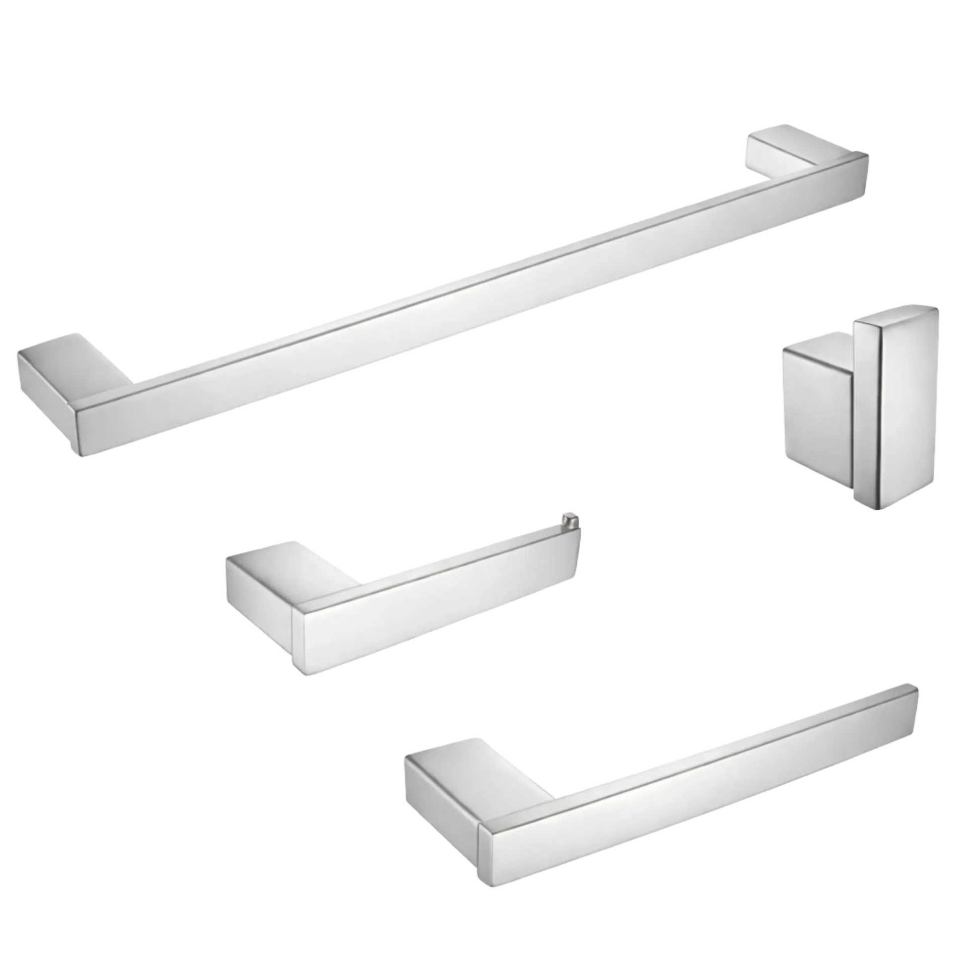 [RIV-700S] SET DE ACCESORIOS APOLO 4 PZAS SATINADO RIVER