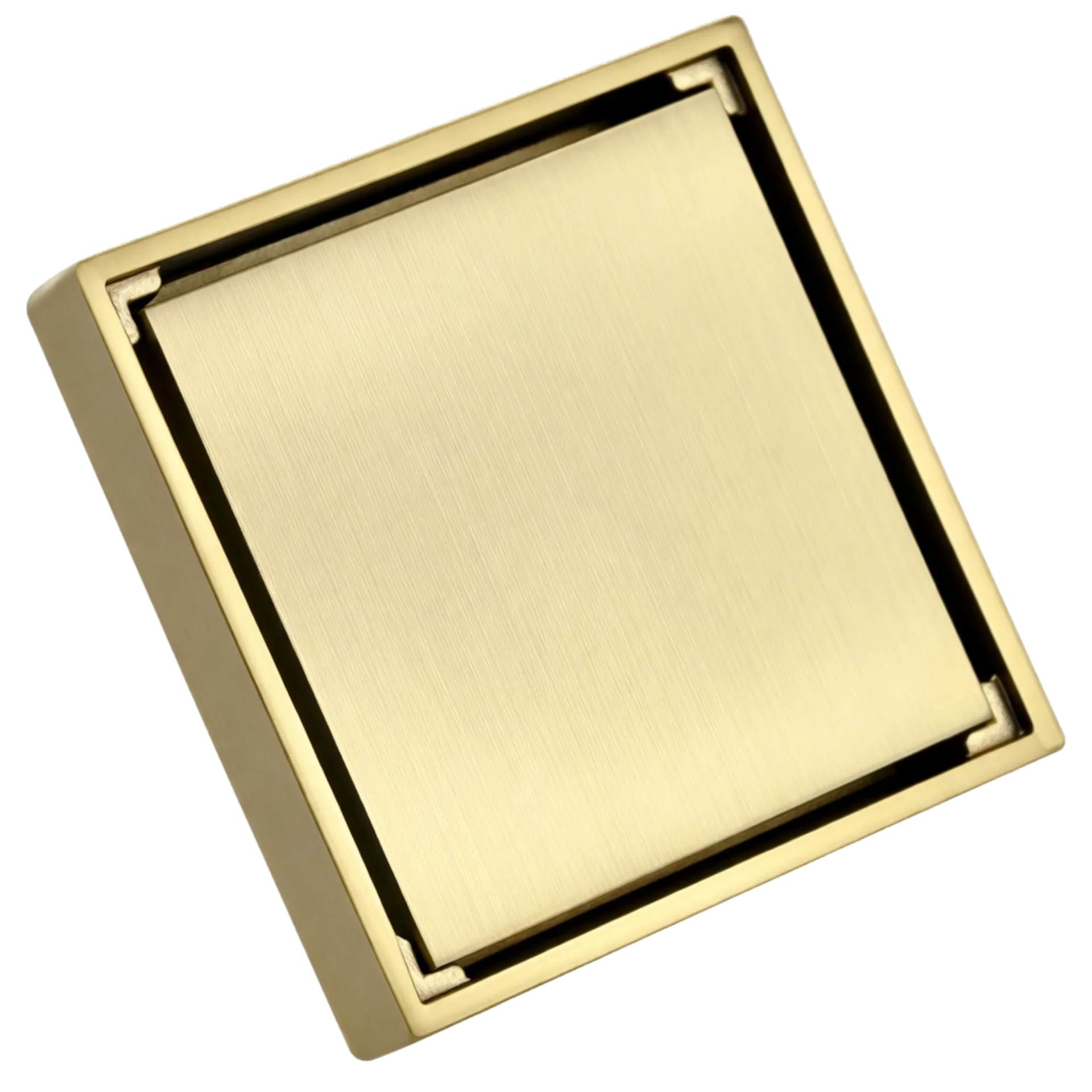 REJILLA DOBLE VISTA 10X10CM DORADO MATE RIVER