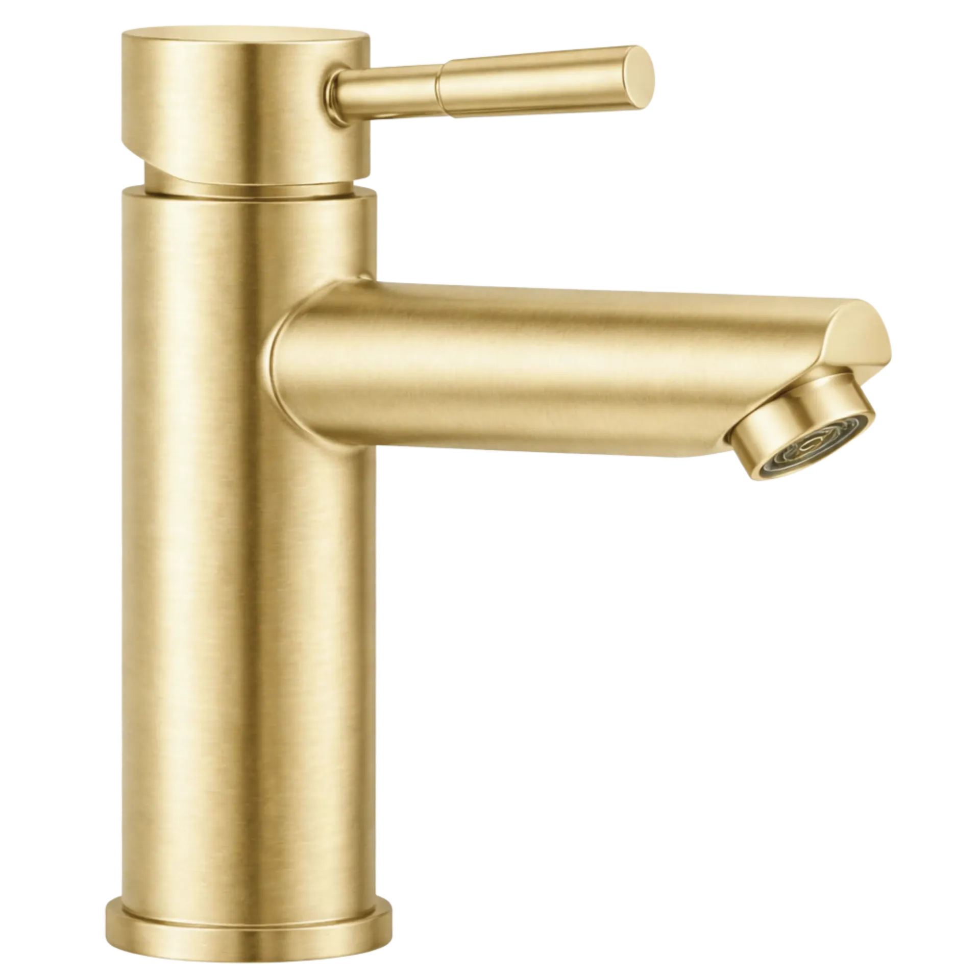 GRIFERIA DE LAVAMANOS BAJA GOLA DORADO MATE RIVER