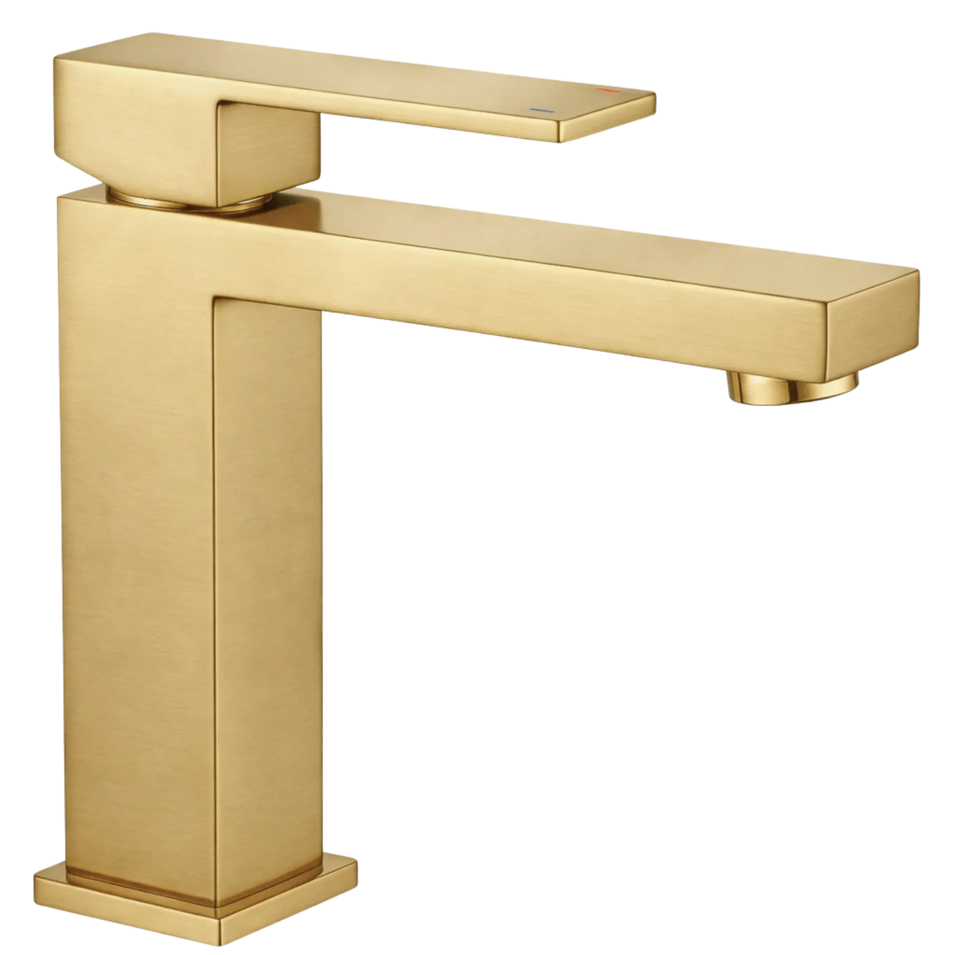 [RIV-401D] GRIFERIA DE LAVAMANOS BAJA RUBIK DORADO MATE RIVER