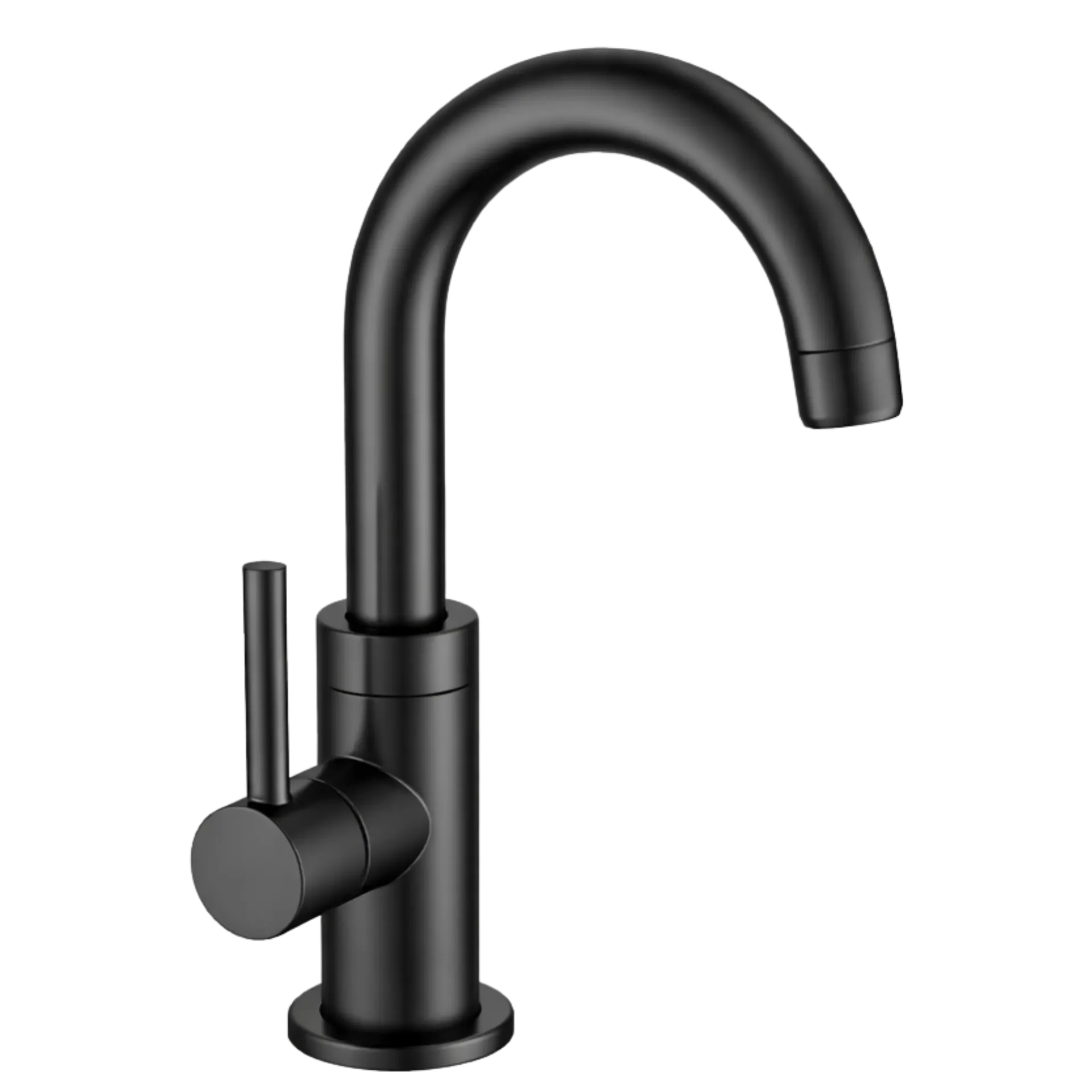 [RIV-408N] GRIFERIA DE LAVAMANOS BAJA RONDA NEGRO MATE RIVER