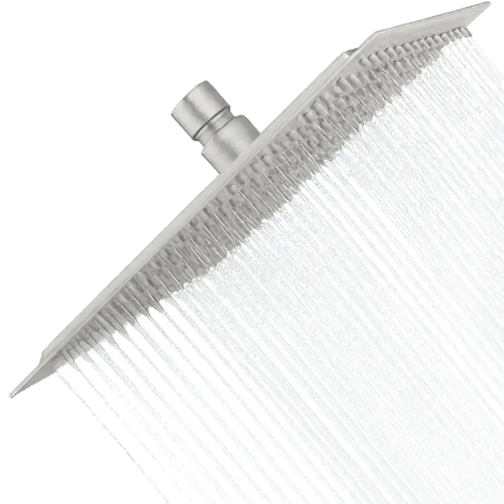 [RIV-010S] DUCHA REGADERA CUADRADA APOLO 25CM SATINADO RIVER