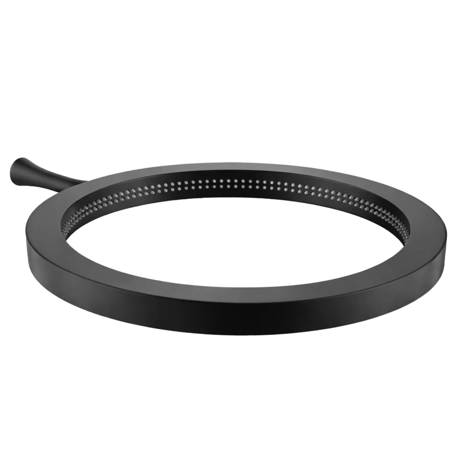 [RIV-012GN] DUCHA REGADERA REDONDA GIRO 30CM NEGRO MATE RIVER