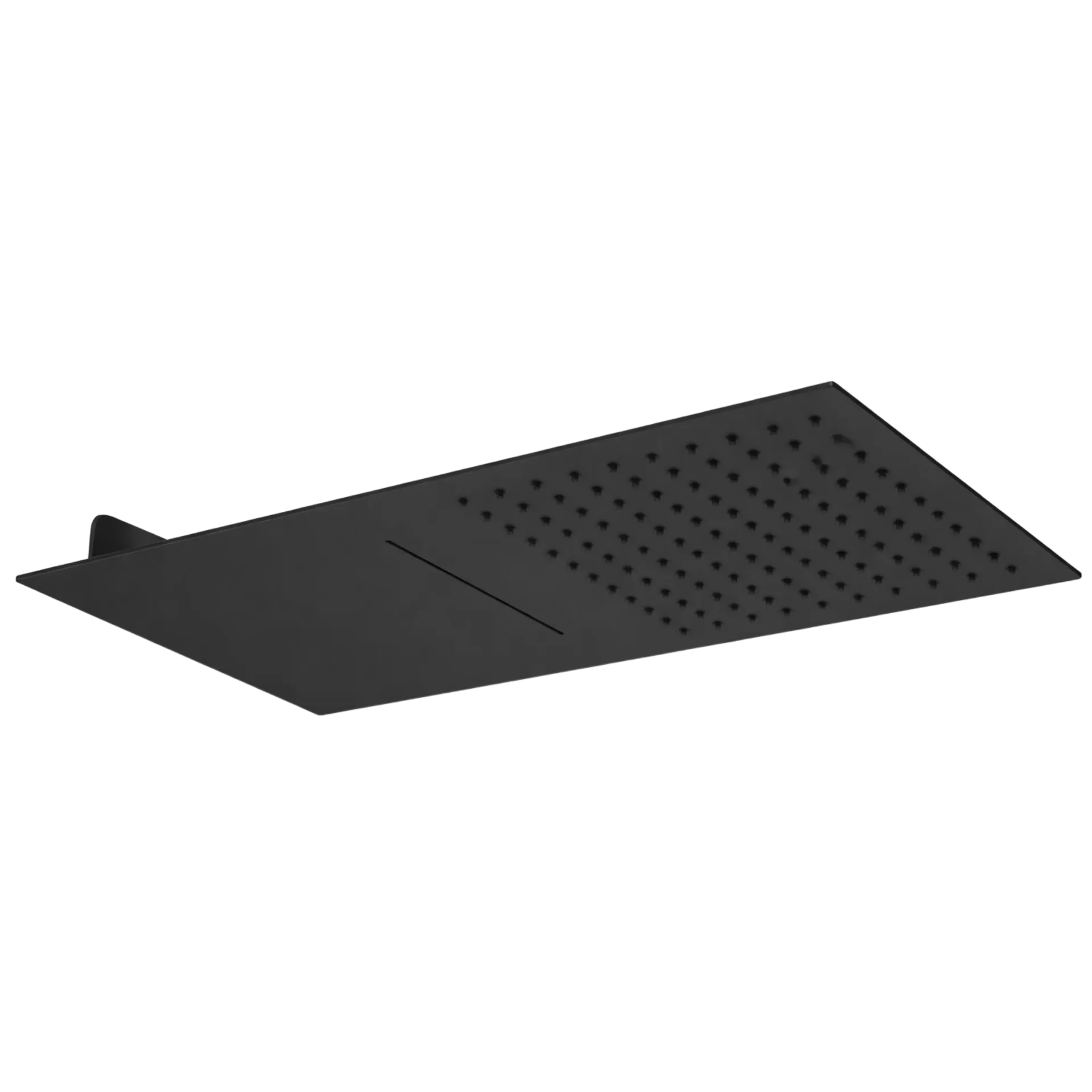 DUCHA REGADERA RECTANGULAR NEGRO MATE RIVER