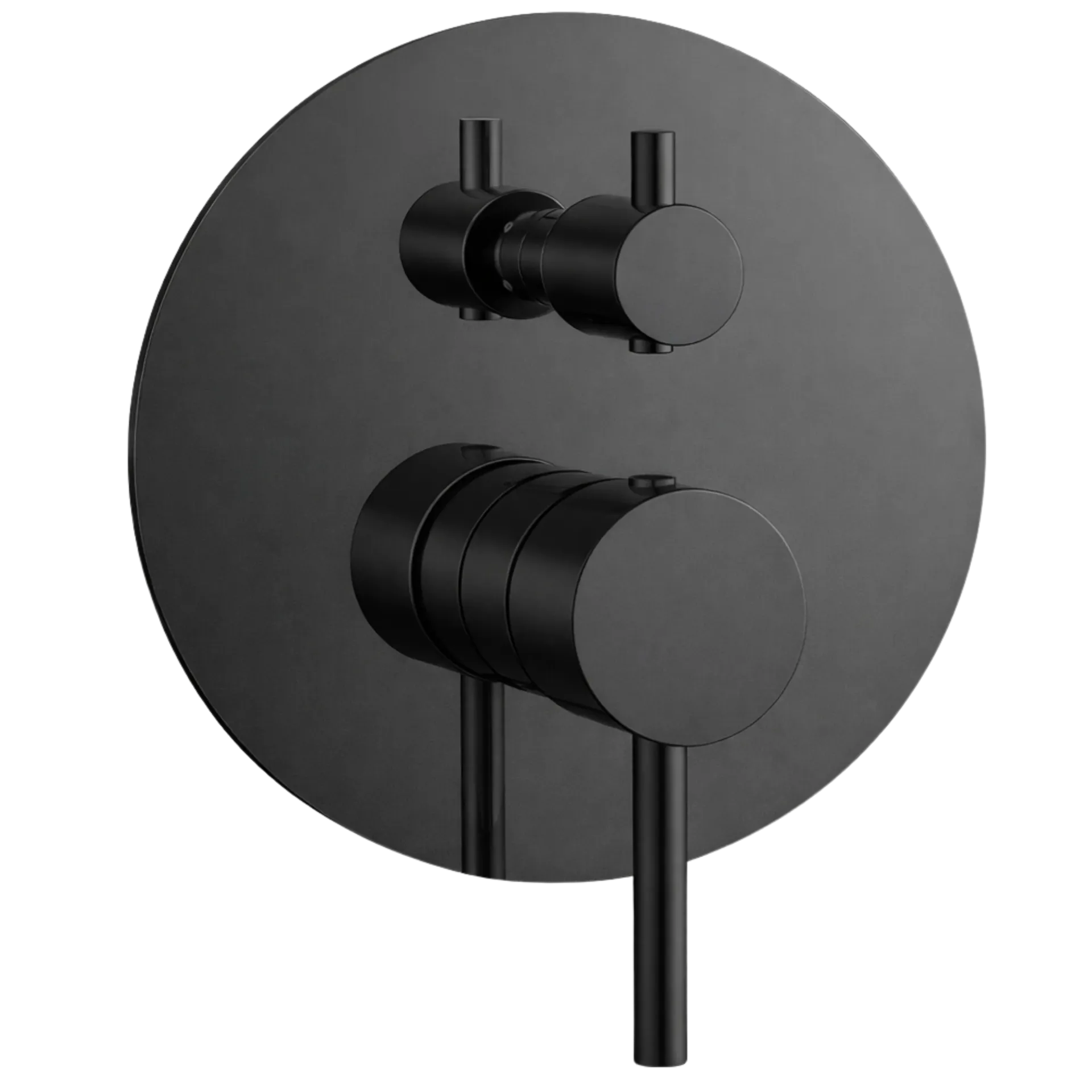 MONOMANDO DE DUCHA RONDA 2 FUNCIONES NEGRO MATE RIVER