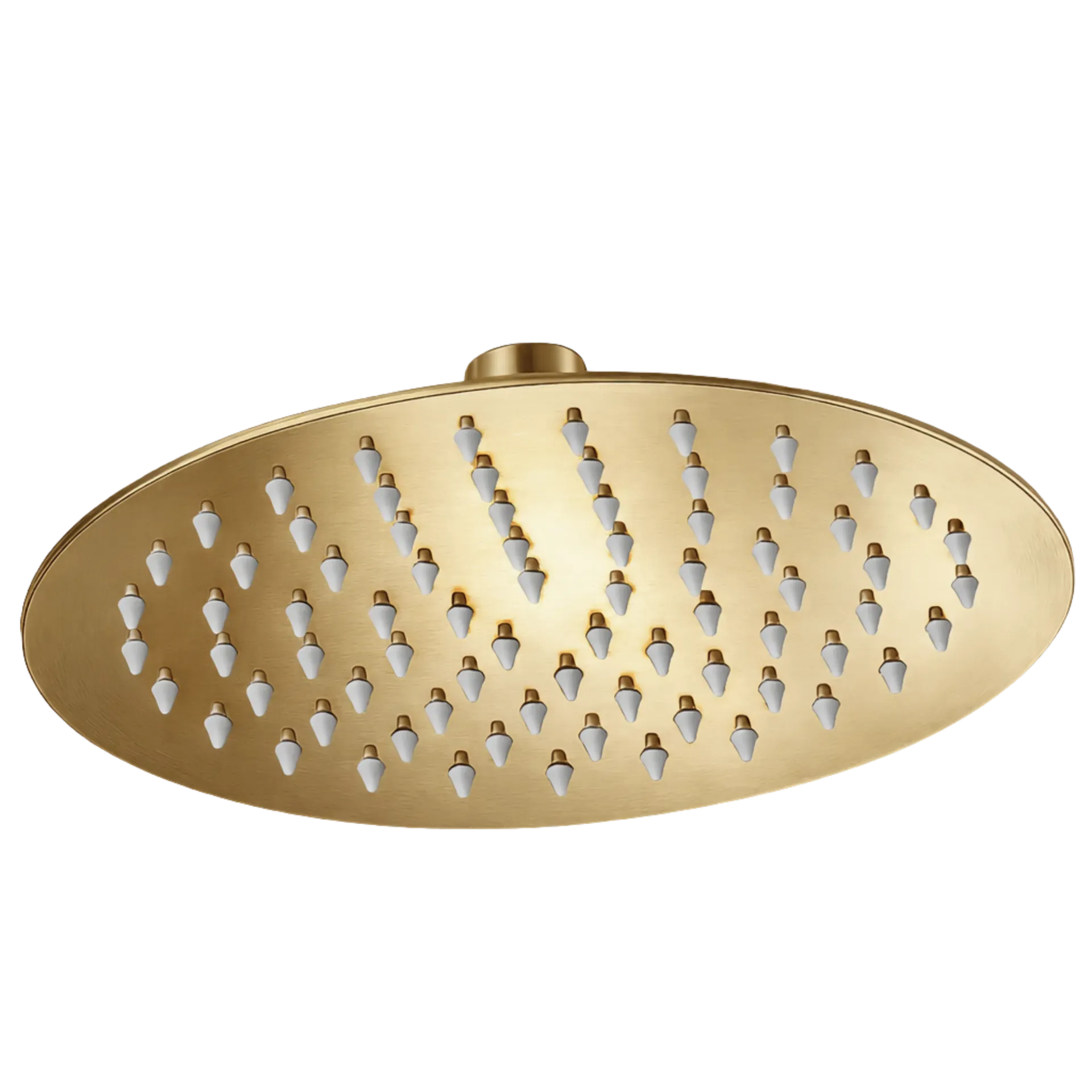 [RIV-010RD] DUCHA REGADERA REDONDA RONDA 25CM DORADO MATE RIVER