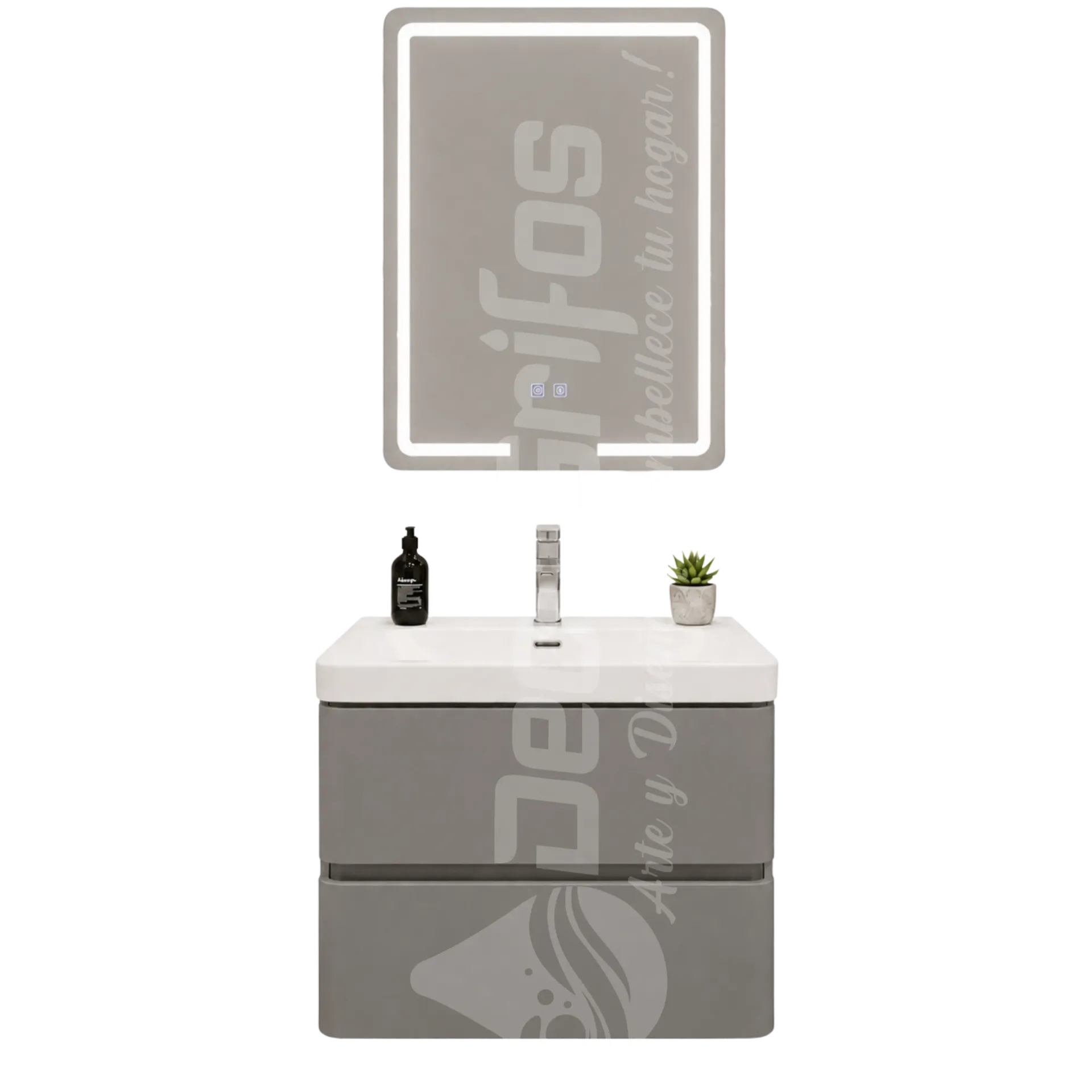 MUEBLE DE BAÑO NAKHOM 60CM GRIS THAI