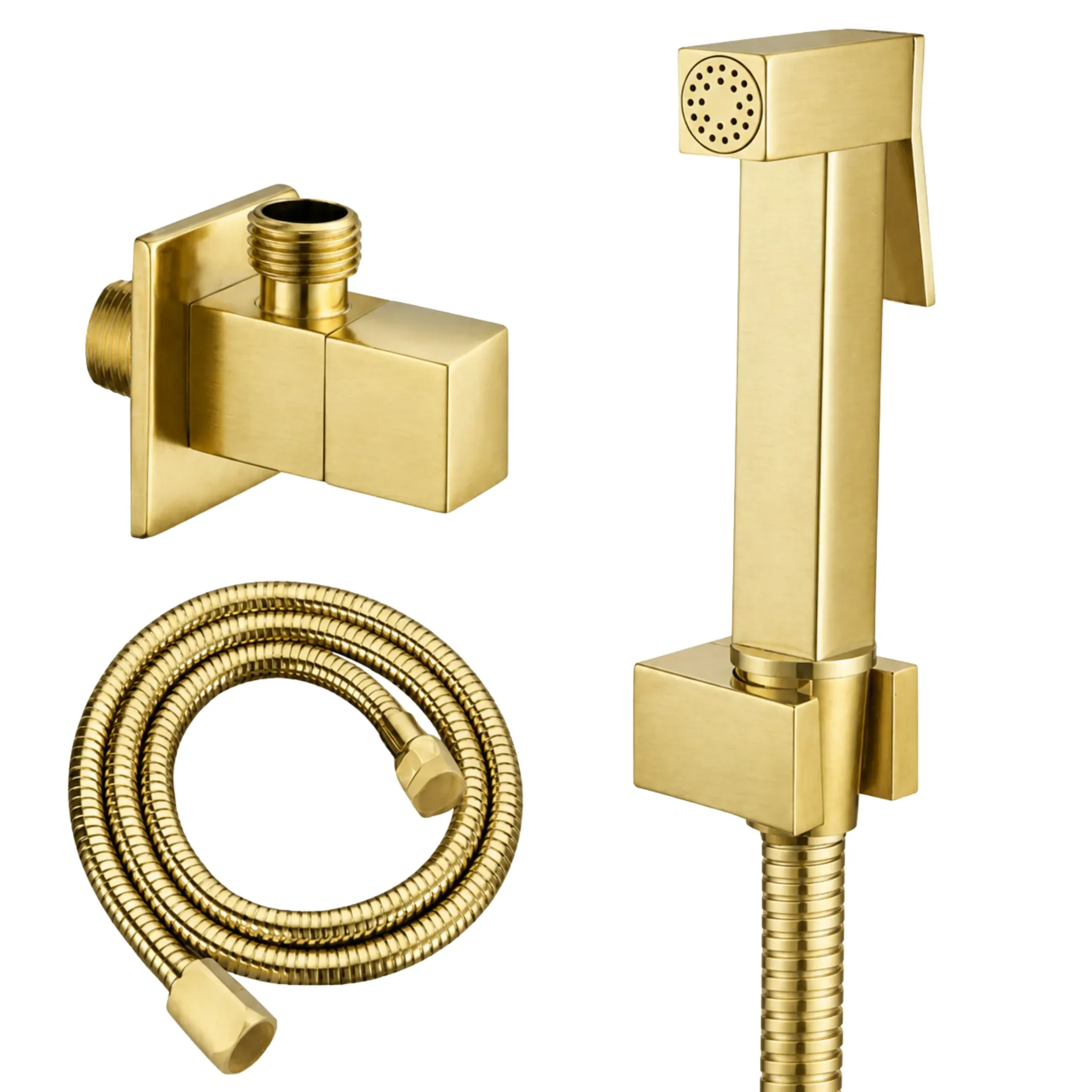 DUCHA DE MANO BIDET APOLO DORADO MATE RIVER