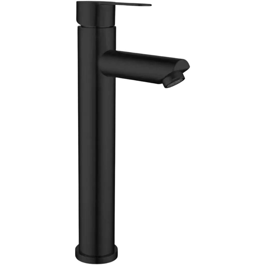 [RIV-416N] GRIFERIA DE LAVAMANOS ALTA CURVE NEGRO MATE RIVER