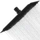 DUCHA REGADERA CUADRADA APOLO 30CM NEGRO MATE RIVER