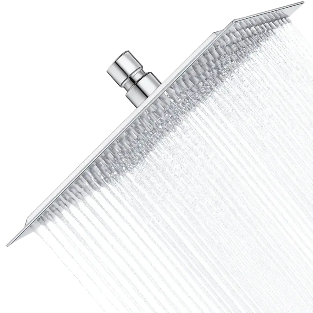 DUCHA REGADERA CUADRADA APOLO 40CM CROMADO RIVER