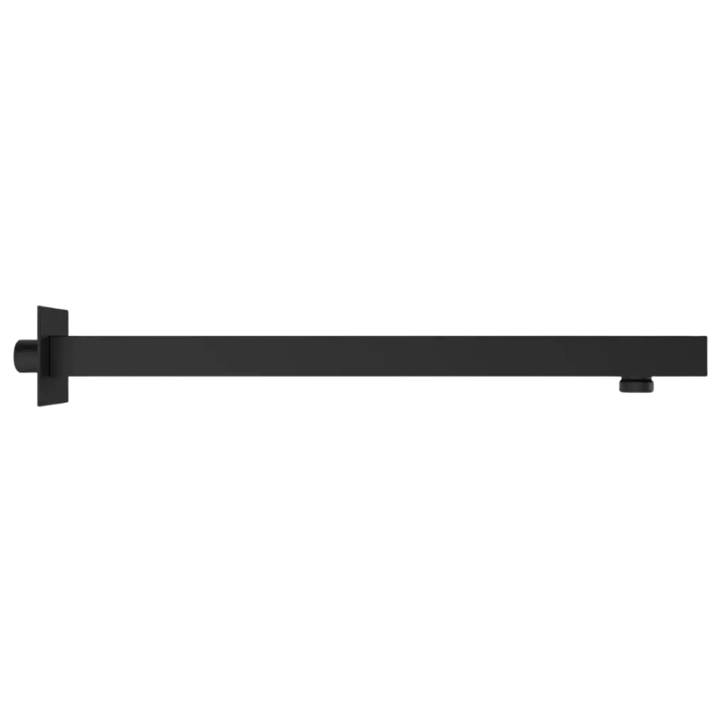 [RIV-100N] BRAZO DE DUCHA CUADRADO NEGRO MATE RIVER