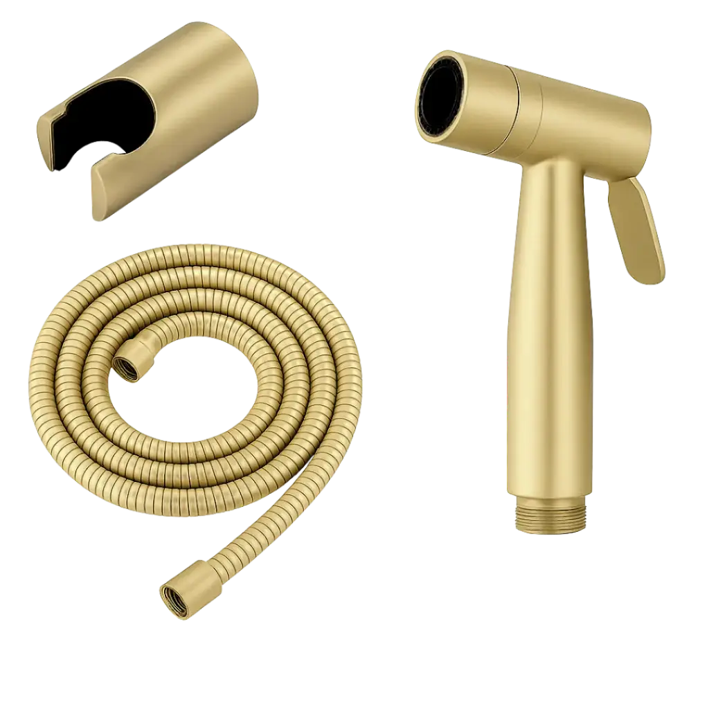 DUCHA DE MANO CON BASE Y MANGUERA GOLD MATE RV