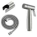 DUCHA DE MANO CON BASE Y MANGUERA SATINADO RV