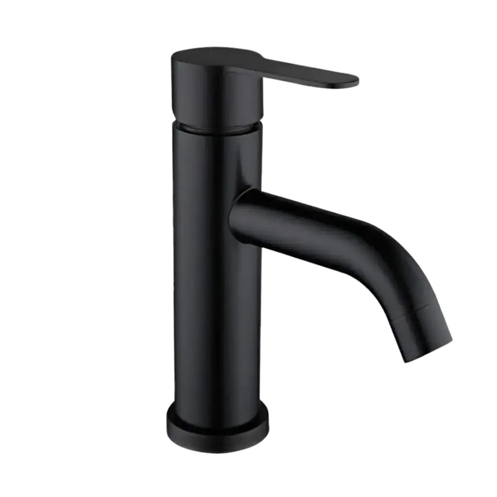 GRIFERIA DE LAVAMANOS BAJA ROMA NEGRO MATE RIVER