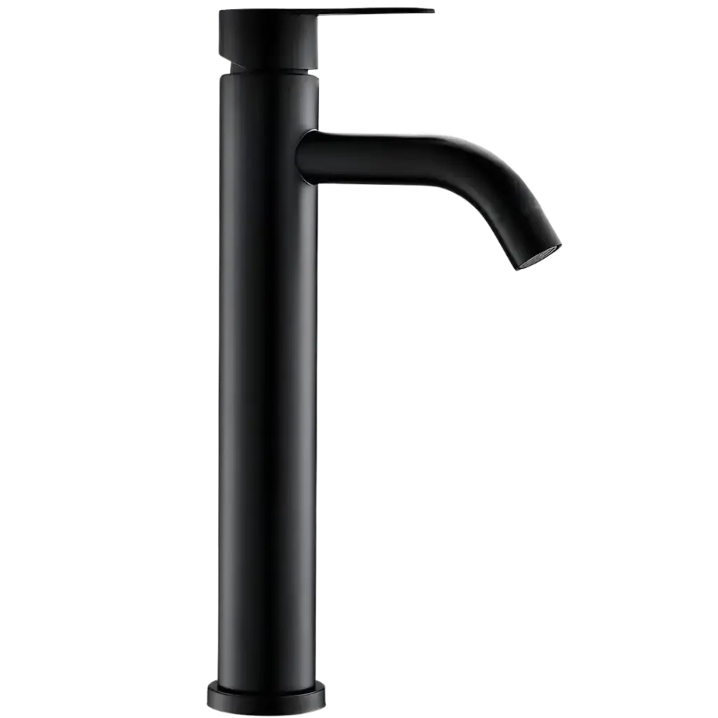 GRIFERIA DE LAVAMANOS ALTA ROMA NEGRO MATE RIVER