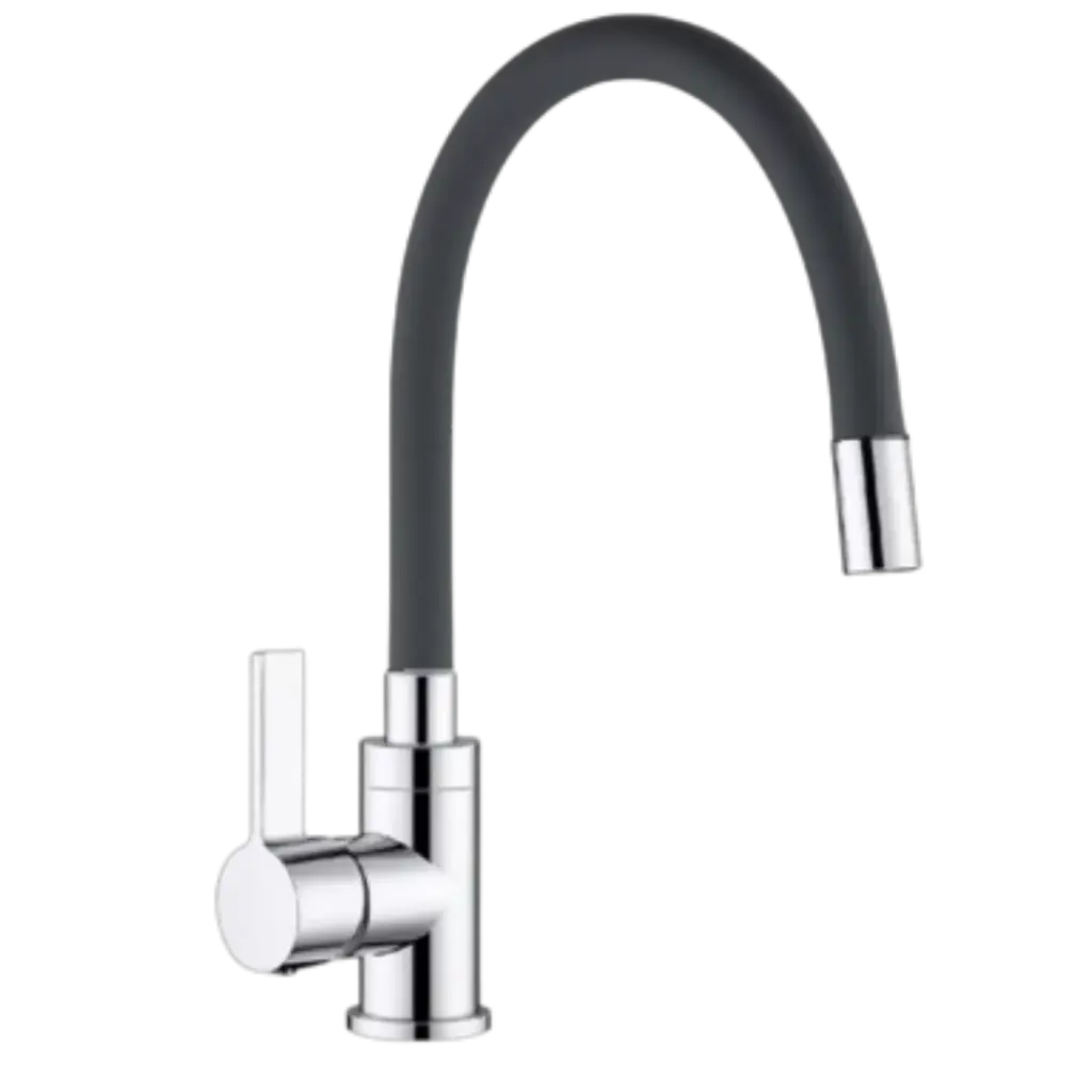 [RIV-503N] GRIFERIA DE FREGADERO FLEXO NEGRO RIVER