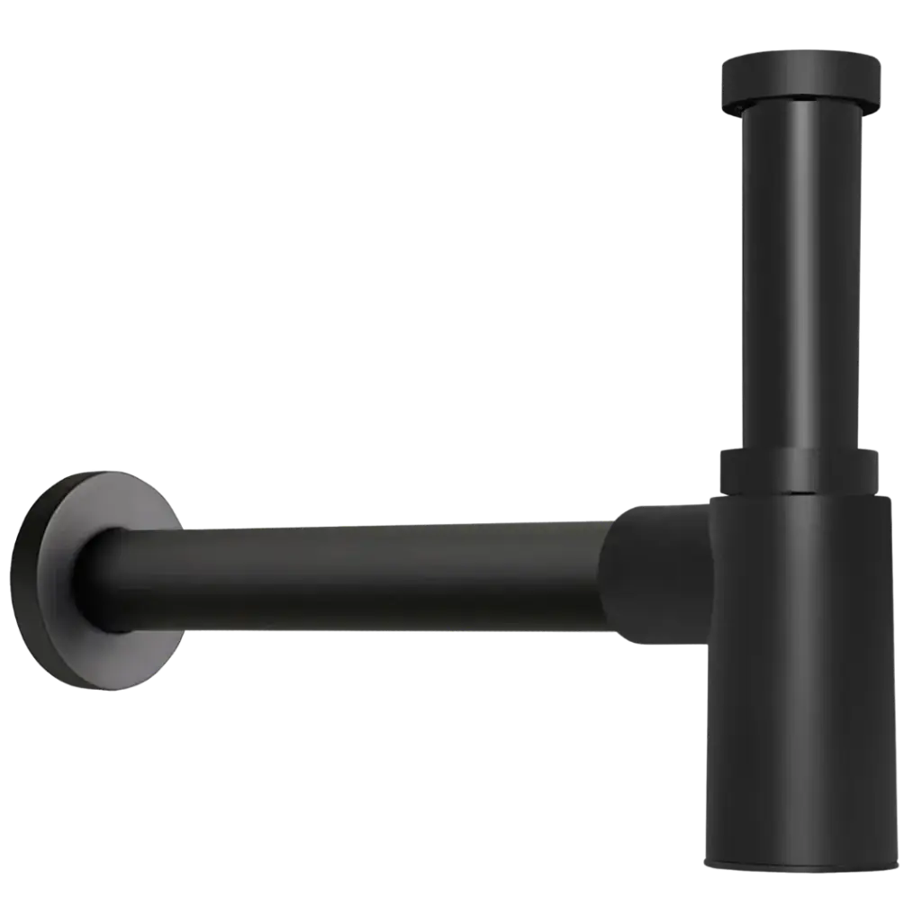 [RIV-650N] SIFON DE LAVAMANOS DECORATIVO NEGRO MATE RIVER