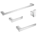 SET DE ACCESORIOS APOLO 4 PZAS CROMADO RIVER