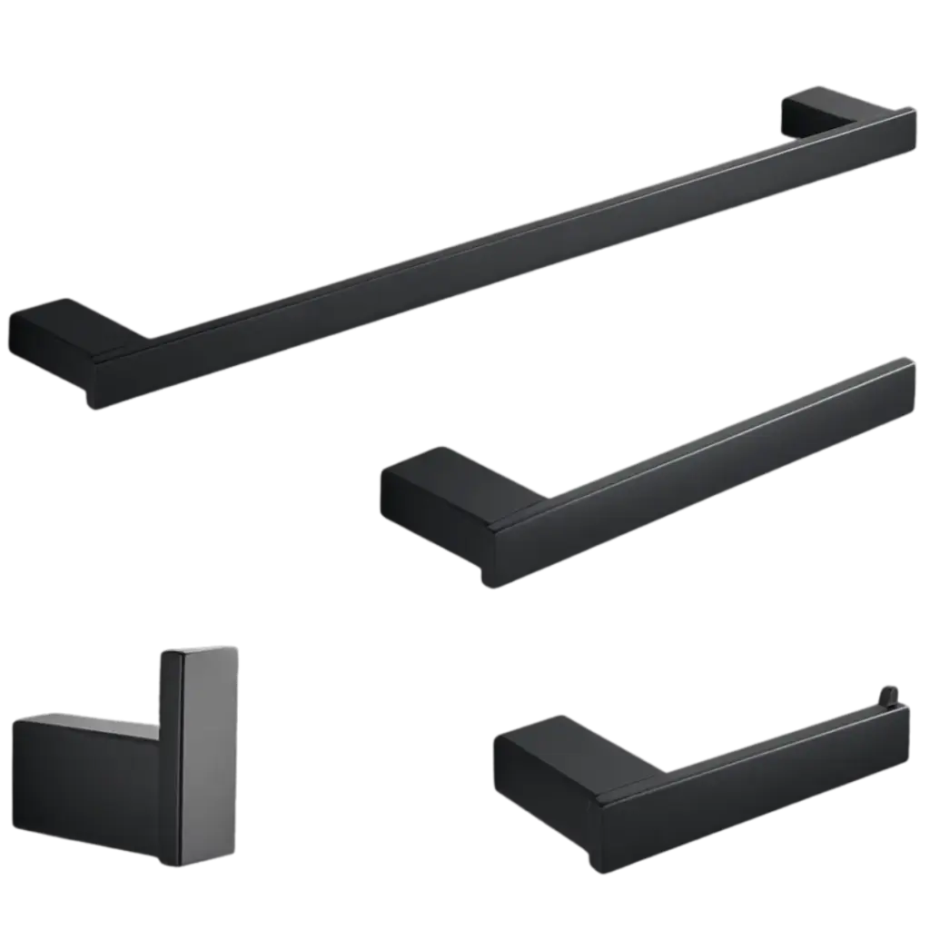 [RIV-700N] SET DE ACCESORIOS APOLO 4 PZAS NEGRO RIVER