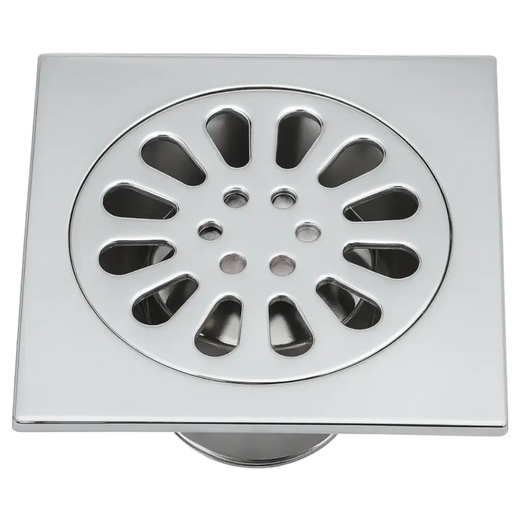 [RIV-800C] REJILLA PERFORADA 10X10CM CROMADO RIVER