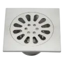 REJILLA PERFORADA 10X10CM SATINADO RIVER