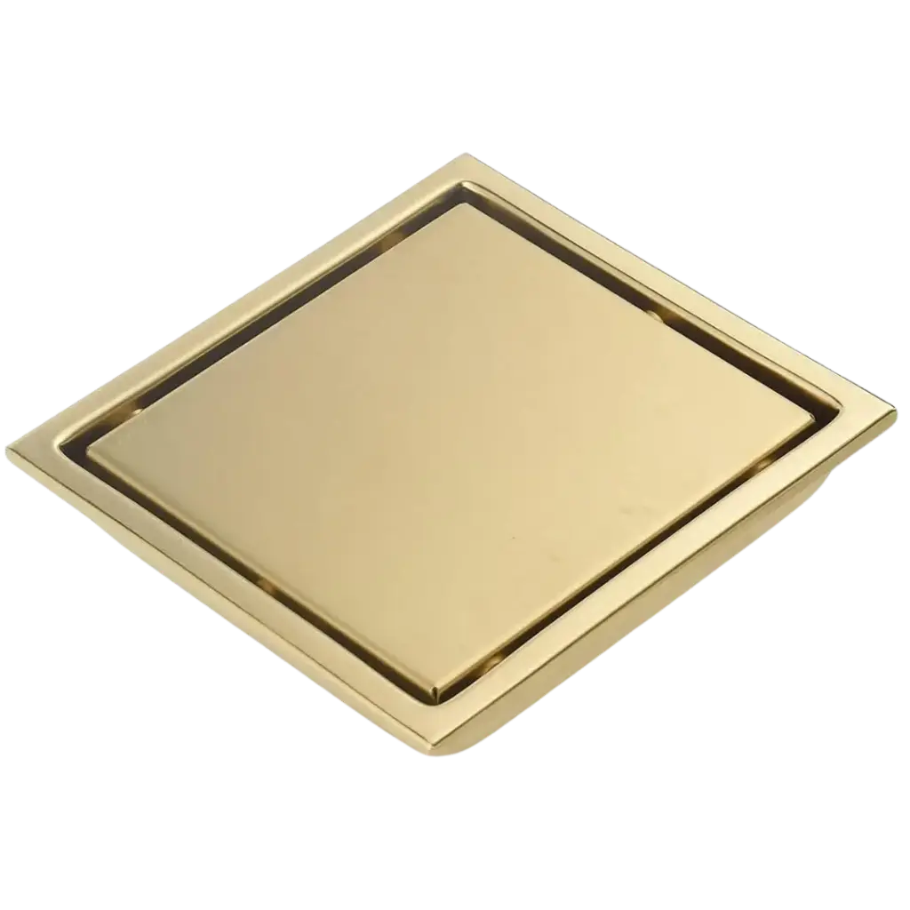 [RIV-811D] REJILLA DOBLE VISTA 15X15CM DORADO MATE RIVER