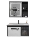 MUEBLE DE BAÑO SAMOA 60CM GRIS/BLANCO RIVER