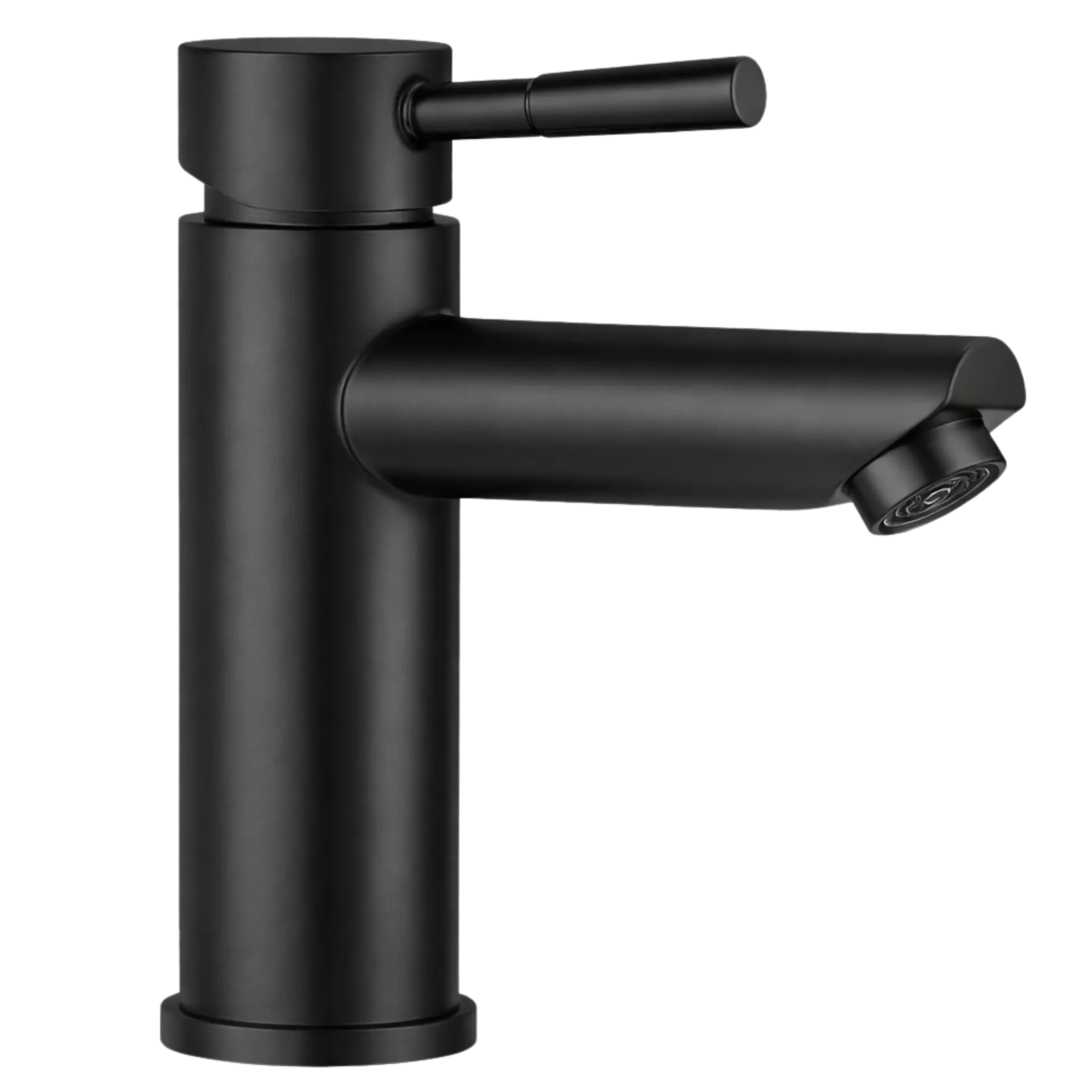 GRIFERIA DE LAVAMANOS BAJA GOLA NEGRO MATE RIVER