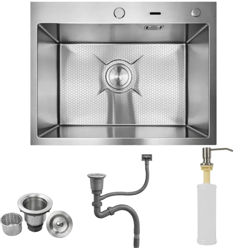 [RIV-F6055] FREGADERO DE UNA TINA 60CM SATINADO RIVER