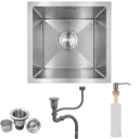 FREGADERO DE UNA TINA 40CM SATINADO RIVER