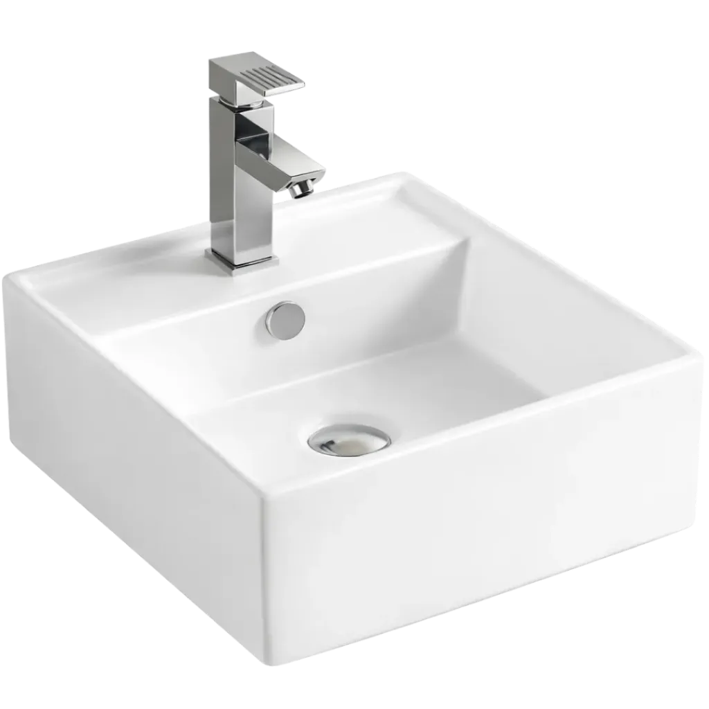 [RIV-LAVC02] LAVAMANOS CUADRADO RUBIK BLANCO RIVER